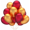 Picture of Themez Only Balloon Junction Themez Only Red And Golden Metallic Birthday Party Balloons ( Pack Of 50,Red & Gold)