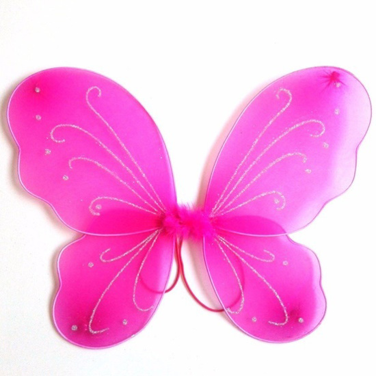 Picture of ROYALS Fairy Butterfly Wings Costume for Baby Girl Angel for Birthday Party (DARK PINK)