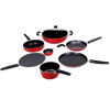 Picture of K.G.STAR NONSTICK COOKWARE COMBO 8PCS RED
